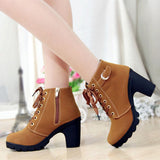 SH132 - Thick heel casual women's boots