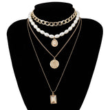 N2083 - Retro multi-layer Necklace