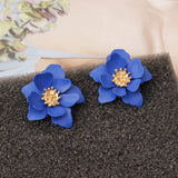 XSB101 - Blue Floral Saree Brooch