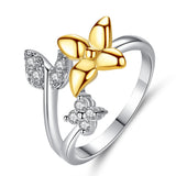 R539 - Butterfly two-tone ring
