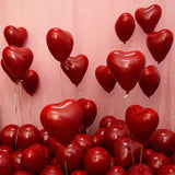 PS110 - 10-inch ruby ??red heart-shaped love balloon