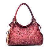 H1401 - Carved Hollow Handbag