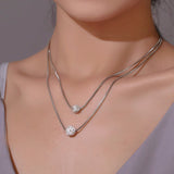 N2324 - Ball Clavicle Korean Short Necklace