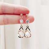 E1426 - Korean Crystal Drop Earrings