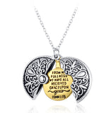 N2396 - Open Coin Pendant Necklace