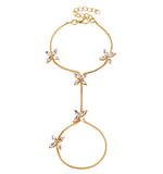 B845 - Floral Chain Bracelet