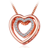 N2395 - Rose Heart Necklace