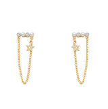 E1413 - Drop Gold Earrings