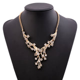 N2383 - Retro short clavicle necklace