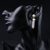 E616 - Pencil Gemstone Earrings