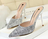 SH196 - Fashion simple metal heel stiletto high heel