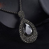 N2452 - Korean water drop sweater chain Necklace