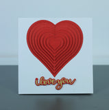 GCH054 - Embossed Heart Valentines Gift Card