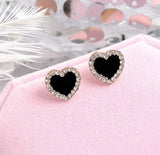 XE048 - Silver Heart Earrings