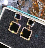 XE059 - Rectangular Drop Earrings