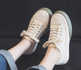 SH338 - White canvas sneakers