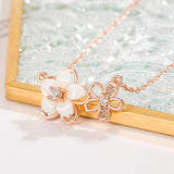 N2509 - Sakura Clavicle Chain Necklace