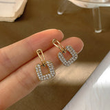 E1470 - Retro Square Earrings