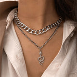 XN015 - Snake pendant Punk Style Necklace