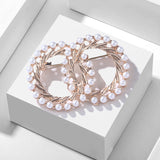 XSB032 - Double Ring Pearl Brooch