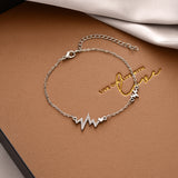 B895 - Retro Heartbeat Bracelet