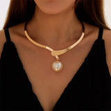 N2539 - Pearl Collar Necklace