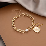 B904 - Golden Chain Knight Bracelet