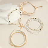 B880 - Hollow Flower 4pc Bracelet