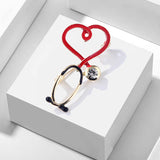 XSB067 - Stethoscope Saree Brooch