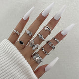 R636 - Silver Fashion Ring Set