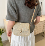 CL1177 - Fashionable woven buckle single shoulder crossbody bag