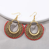 E1539 - Bohemian Retro Circular Earrings