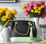 LKH081 - Green Tassel Bag