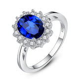 GFR001 - Kashmir Sapphire S925 Diana Ring