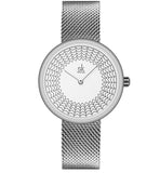 GWW007 - Silver Web Mesh Belt Women's Watch