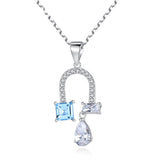 GFN010 - Topaz Droplet S925 Gemstone Necklace