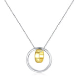 GFN025 - Double Ring S925 Clavice Necklace