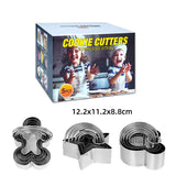 GKT007 - Five-piece Stainless Steel Cookie Cutter Biscuit Mold