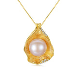 GFN003 - 18K Plated S925 Pearl Necklace