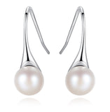 GFE015 - White Bun Pearl S925 Earrings