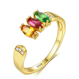 GFR023 - Yellow Emerald S925 Ring
