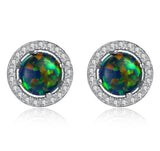 GFE023 - Opal Droplet S925 Zircon Earrings