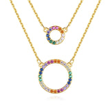 GFN005 - Double Layer Colorful S925 Necklace