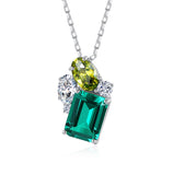 GFN002 - Emerald Green S925 Gemstone Necklace