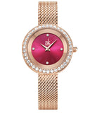 GWW033 - Floral Red Women's Fashion Watch