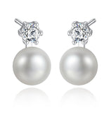 GFE012 - Simple Silver Pearl S925 Earrings